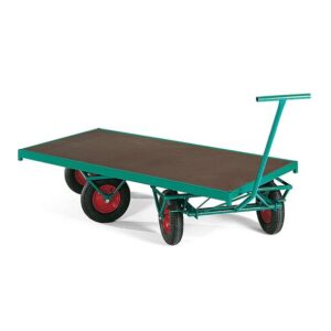Drehbarer Pritschenwagen NIGEL, 4 Lenkrollen, 1000 kg Tragkraft, 1500 x 750 x 540 mm
