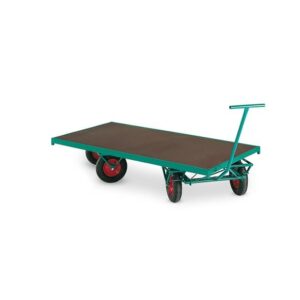 Drehbarer Pritschenwagen NIGEL, 4 Lenkrollen, 1500 kg Tragkraft, 2000 x 1000 x 540 mm