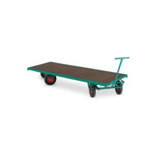 Drehbarer Pritschenwagen NIGEL, 4 Lenkrollen, 1500 kg Tragkraft, 3000x1000x540 mm