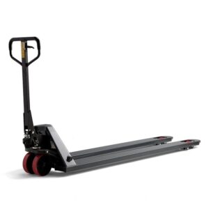 Quicklift-Palettenhubwagen BOOST, 2000 kg, L 2000 mm, grau, Polyurethan/doppelt
