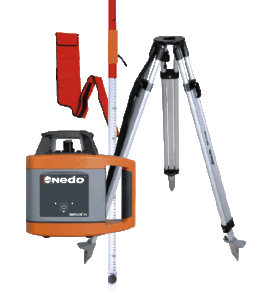 Nedo SIRIUS 1 H SET, Rotationslaser + Stativ + Flexilatte